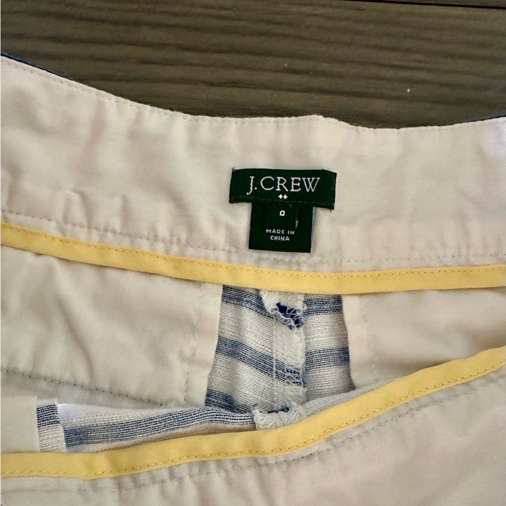 J. Crew Navy and White High Waist Shorts - Picture 2 of 5